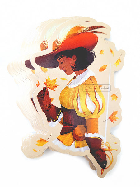 "Autumn musketeer" -sticker