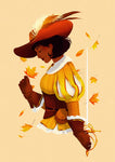 "Autumn Musketeer"- Art print