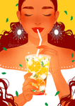 "Refreshment"- Art print