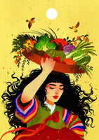 "Seasonal crops"- art print