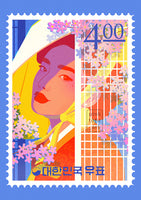 "Korean Stamp"- Art print