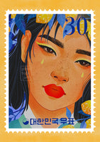 "Korean stamp 2" Art print