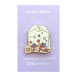 "Space brew" -hard enamel pin